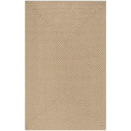 Safavieh 6 x 6 ft. Square Braided- Beige and Brown Hand Made Rug BRD173A-6SQ